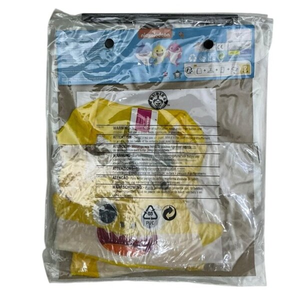 Pinkfong Baby Shark Costume Romper Onesie with Headpiece Yellow Infant 0-6 Mo - Picture 4 of 16